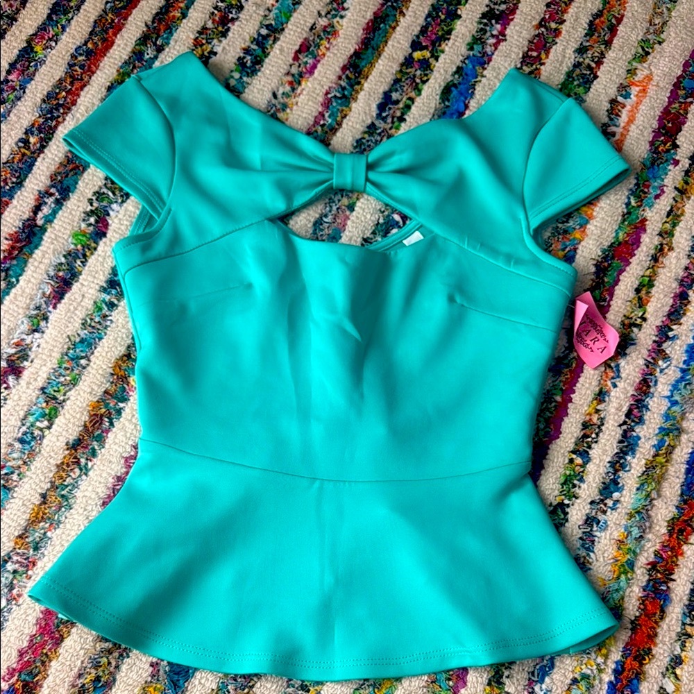 Elegant Teal Women's Top